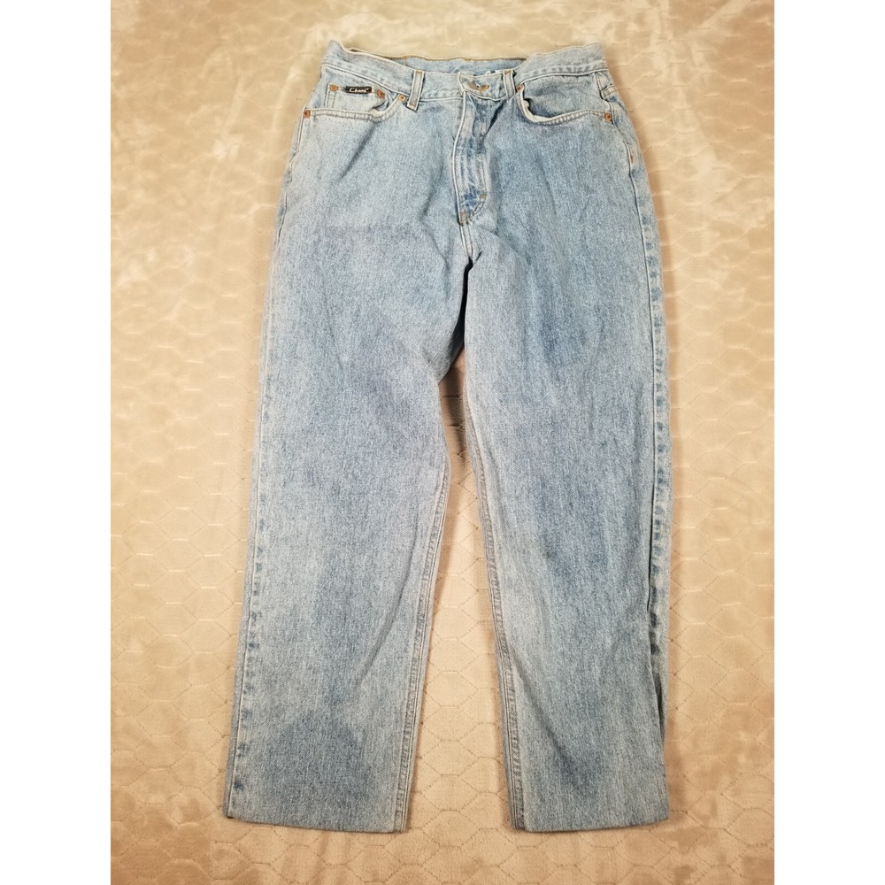 VTG USA Made Chans Jeans Light Wash Sz 14 Fits 30x25.5 Hemmed See Pics